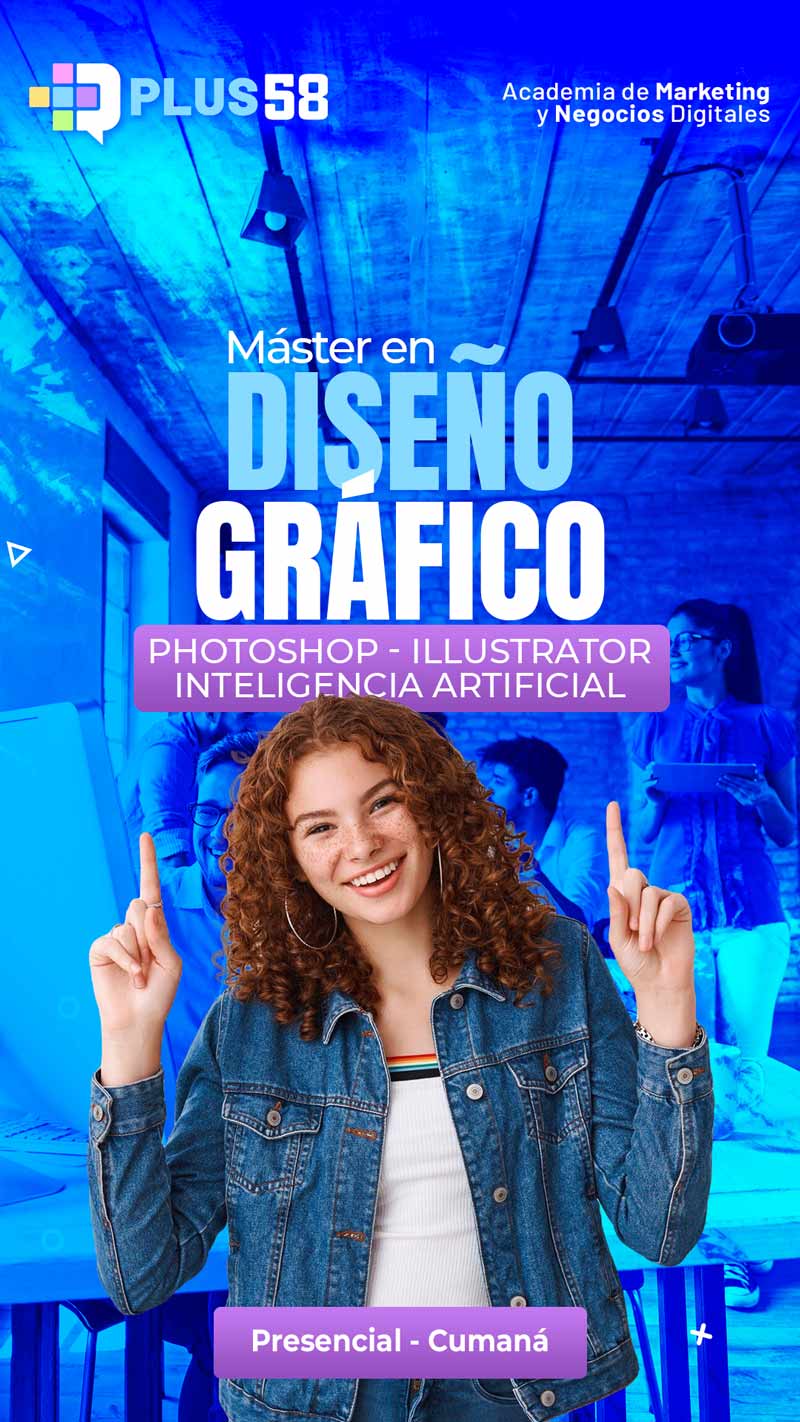 Ver más sobre el Máster en Diseño Gráfico con Photoshop, Illustrator + Inteligencia Artificial En Cumaná